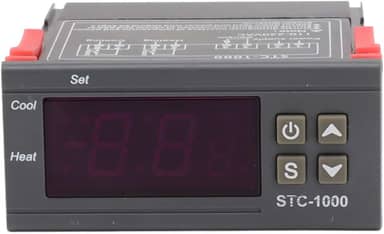 Mini controlador de temperatura, display digital, interruptor de termostato de aquário, uso em laboratório, para recipiente de vidro, caixa de reprodução