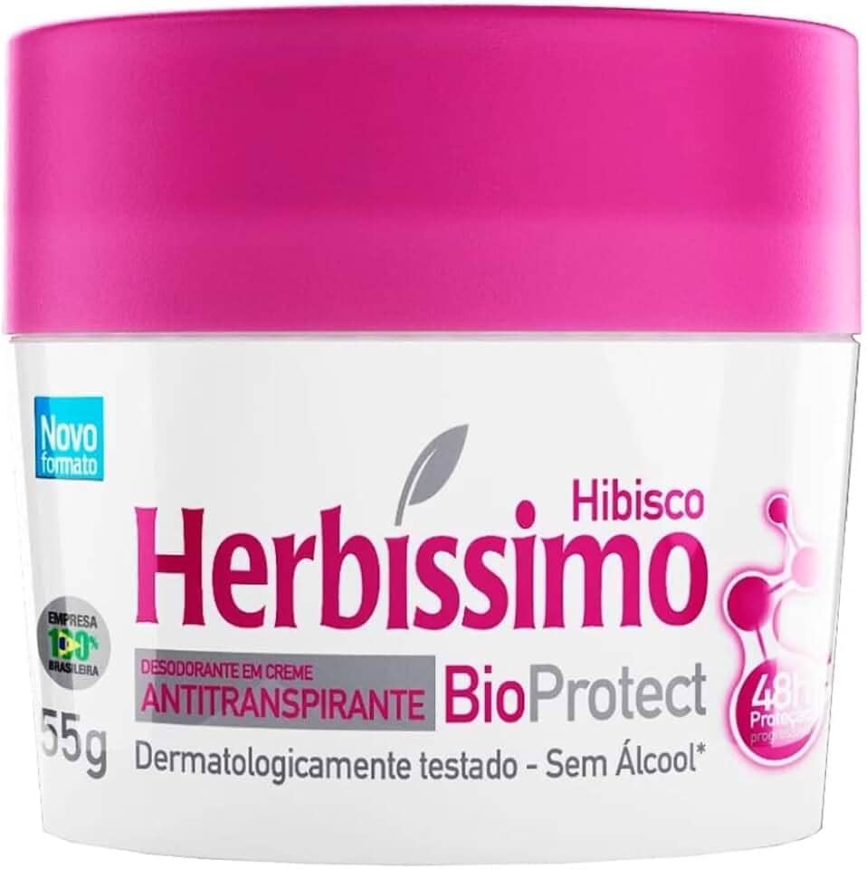 Dana - Desodorante Cremoso Herbissimo 55G Bio Protect Hibisco Rosa