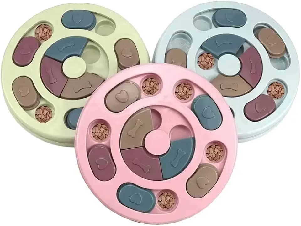 Brinquedo Comedouro Interativo para Cães | Quebra-Cabeça Mental Estimulante para Cachorros | Ideal para Filhotes, Adultos e Idosos | Ajuda a Controlar Tédio e Comportamento Destrutivo