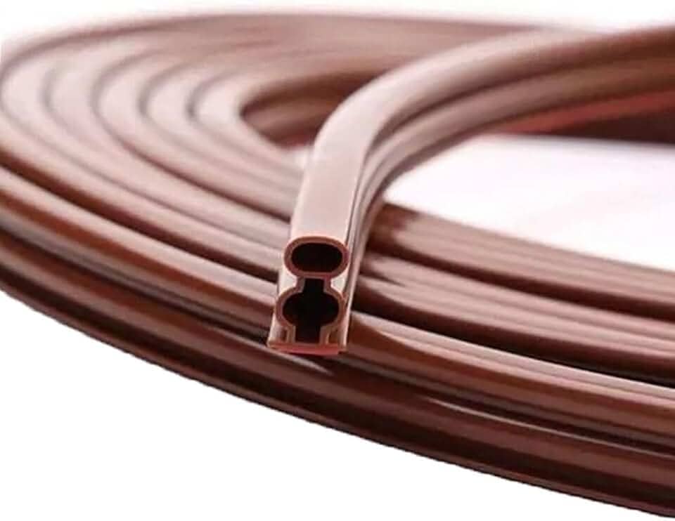 Faixa de vedação de borracha de silicone tipo I à prova de vento, 6 metros, vedação de porta e janela (estilo 4)