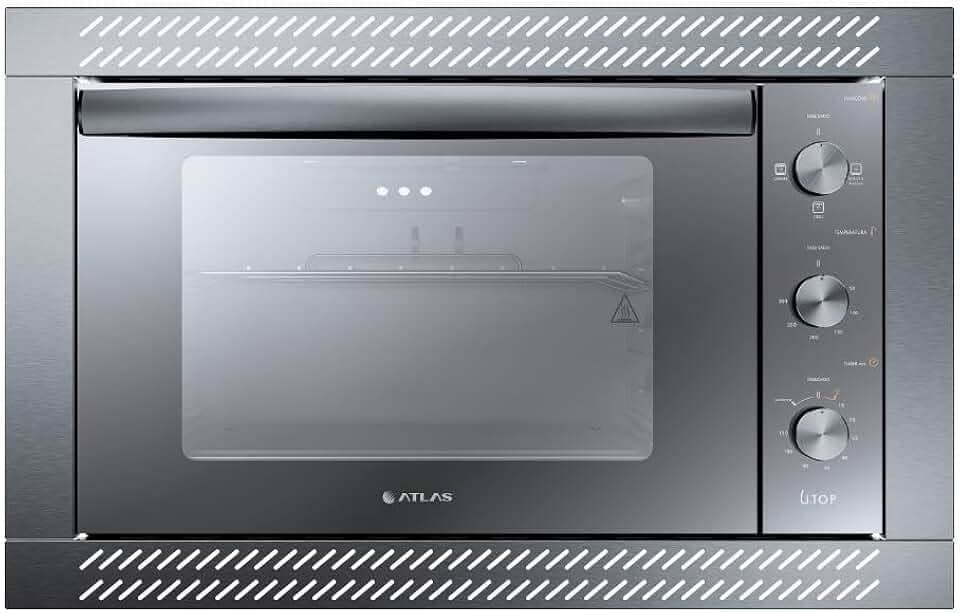 Forno de Embutir Elétrico Espelhado 44l com Grill e Timer Atlas U Top Style 127v