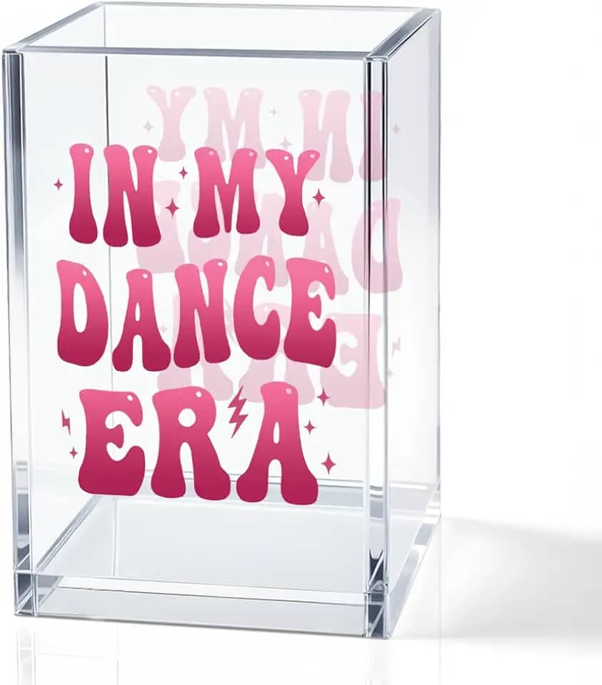 In My Dance Era, suporte de acrílico para cosméticos, porta-pincéis de maquiagem engraçados, presentes para dançarinas, líderes de torcida, mulheres, meninas, organizador de banheiro para