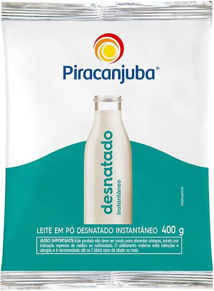 Leite Pó Piracanjuba Desnatado Instantâneo 400 g