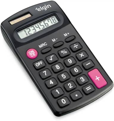 Calculadora de Bolso 8 Dígitos CB 1485 Preta Elgin