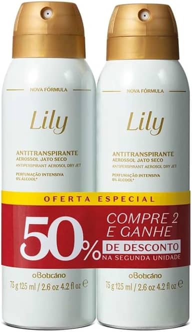 Kit Desodorante Antitranspirante Lily (2 unidades)