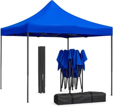 Tenda Gazebo Articulada, 3x3 Metros, Dobrável, Impermeável, para Camping Domus Vita