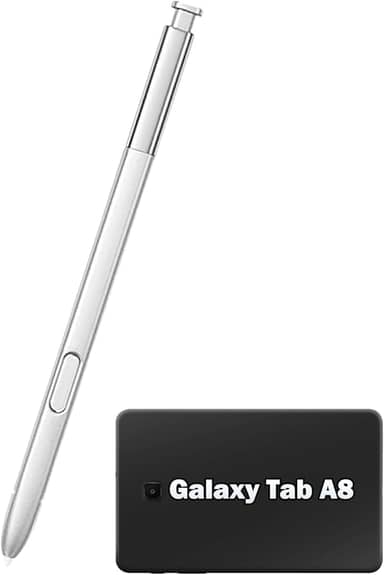 Caneta Stylus Galaxy Tab A8 para Samsung Galaxy Tab A8 S para Samsung Galaxy Tab A8 SM-T290, SM-T387 S, caneta de substituição para Galaxy Tab A8 S sem Bluetooth (prata)