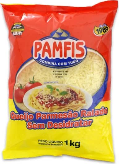 Queijo Ralado Parmesão Grosso 1Kg Pamfis