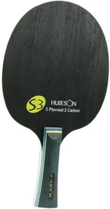 kowaku Raquete de tênis de mesa de madeira para pingue-pongue, base leve, lâmina de pingue-pongue, raquete de tênis de mesa para iniciantes, prática