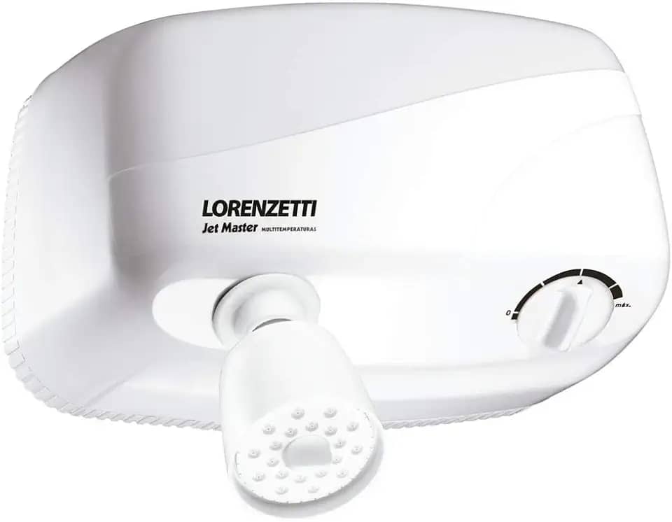 Ducha Jet Turbo Multitemperaturas 127V 5500W, Lorenzetti, 7540400, Branco, Pequeno