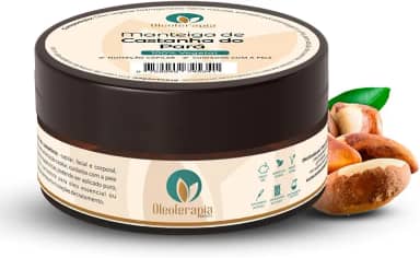 Manteiga de Castanha-do-Pará 100% vegetal - uso capilar e corporal (60g)