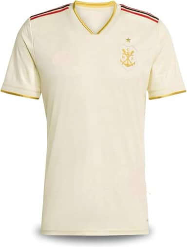 CAMISA DE TIME FLAMENGO BEJE 2025/26 CAMISETA DE FUTEBOL MASCULINO