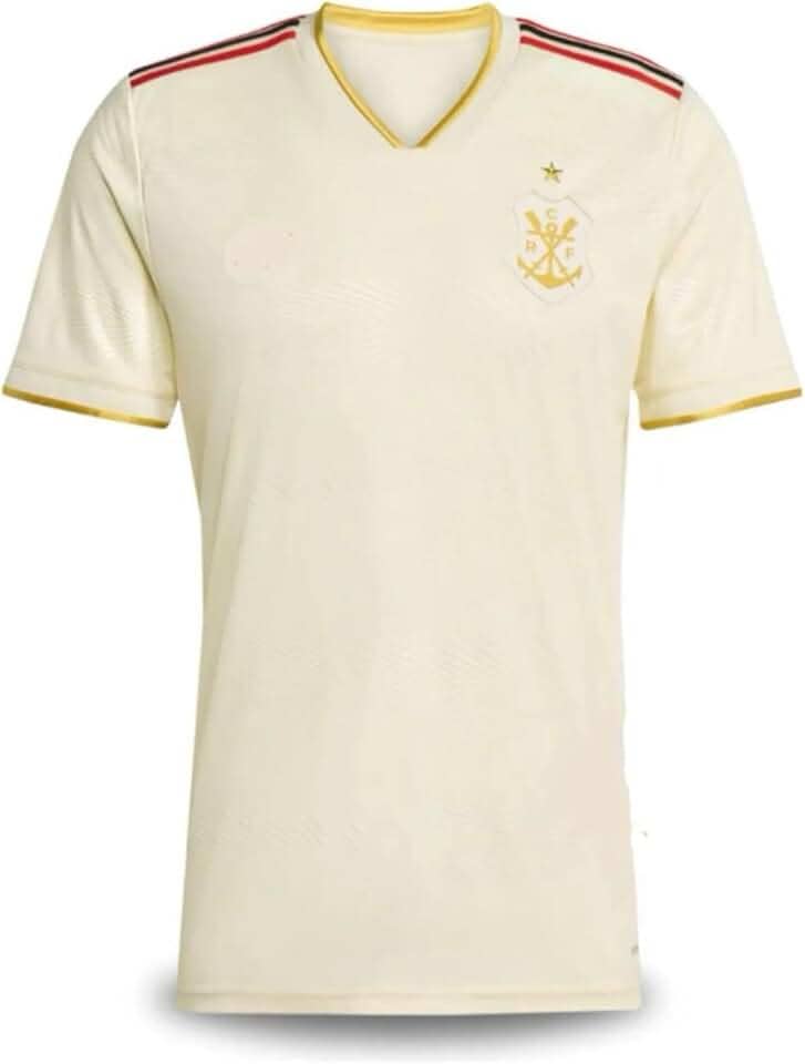 CAMISA DE TIME FLAMENGO BEJE 2025/26 CAMISETA DE FUTEBOL MASCULINO