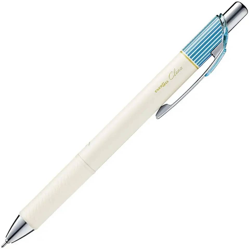 Pentel Caneta Gel Energel Clena 0.5 mm Corpo Azul Ceu e Tinta Azul BLN75LS-CX