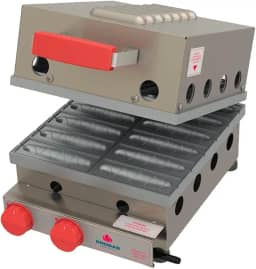 Máquina Crepe Suíço a Gás 12 Cavidades Industrial Crepeira