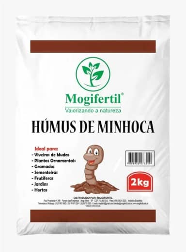 2kg Húmus de Minhoca Adubo 100% Orgânico