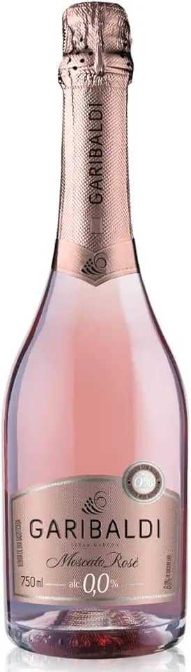 Espumante Moscato Rose 0,0% Zero Álcool 750ml - Garibaldi