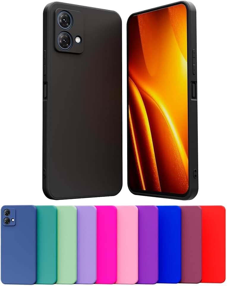 Capa Case Celular Compatível Motorola Moto G84 Silicone Macio Interior Veludo Proteção De Câmera (PRETO)