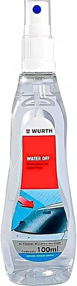 Produto Para Utilizar na Cristalização De Vidros Automotivos Super Hidrorrepelencia Water Off Wurth 100 ML