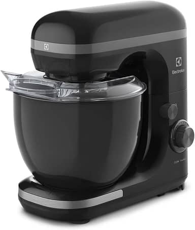 Electrolux Batedeira planetária potente capacidade 5L 750W 12 velocidades função pulsar massa pesada pes antiderrapante EKM30 preto 127v