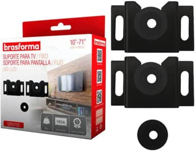 Suporte de parede para TV 10-71" SBRU750 BRASFORMA, Brasforma, SBRU750, Preto