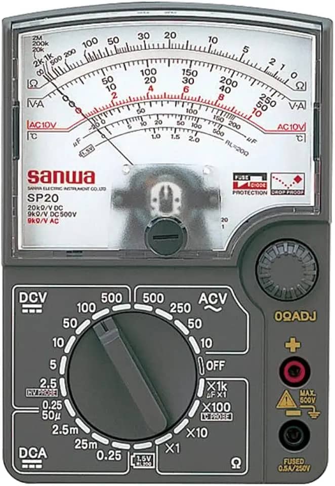 Japan SANWA SP20 Analog Multimeter DC High Volotage & Temperature Measurable SP-20!(SP20)