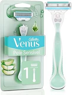 Gillette Venus Pele Sensível Aparelho de Depilar com Aloe Vera, 1ud