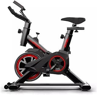 Bicicleta Ergométrica Spinning Indoor com Ajuste de Resistência, Monitor LCD e Assento Confortável