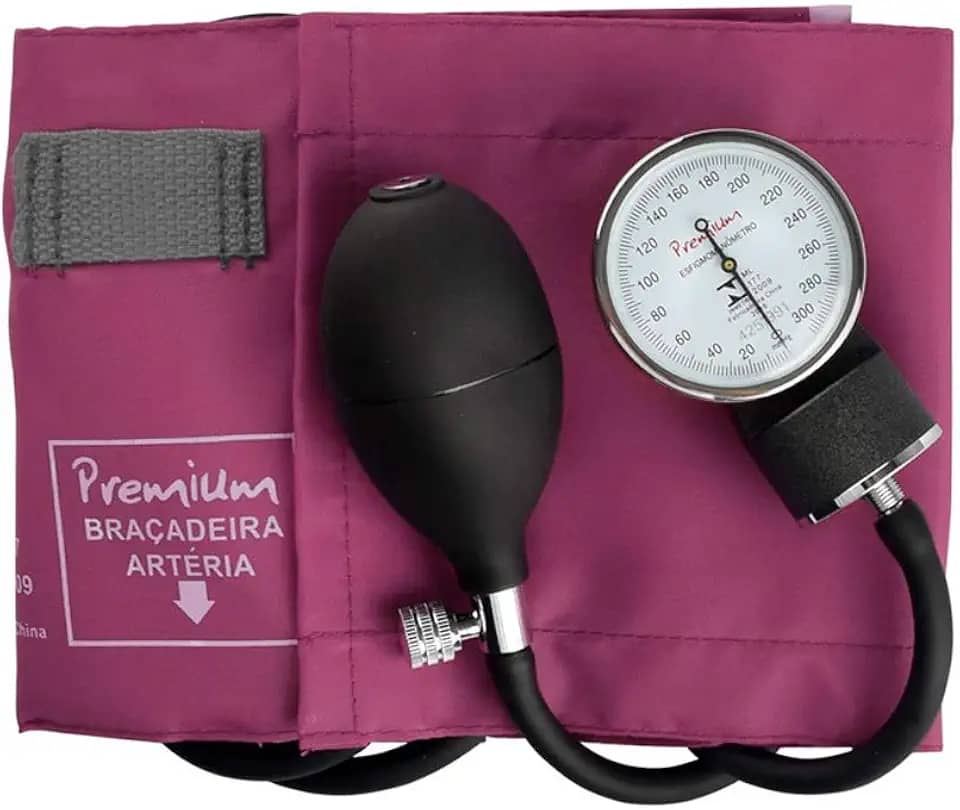Esfigmomanômetro em Nylon Vinho Premium