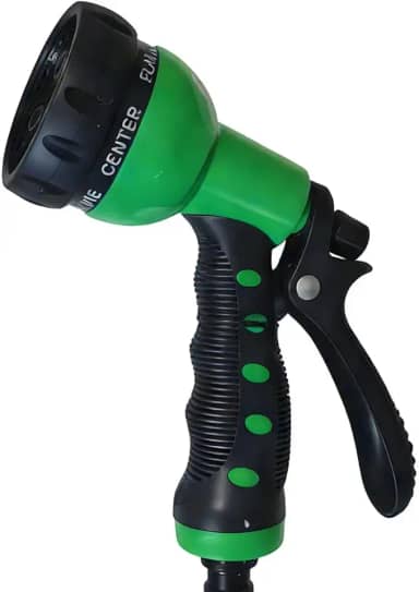 Esguicho Emborrachado Tipo Pistola Com 7 Funções Engate Rápido Mangueiras Jardim Casa