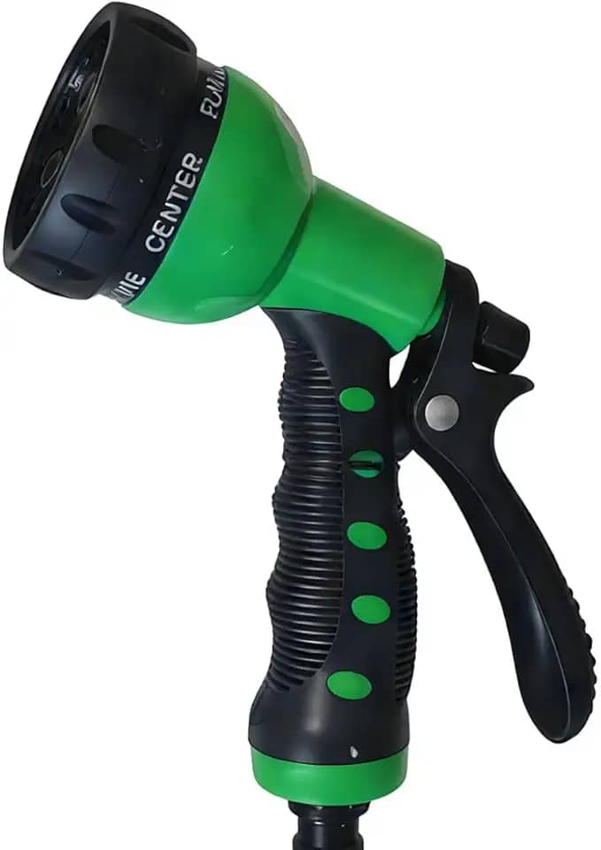 Esguicho Emborrachado Tipo Pistola Com 7 Funções Engate Rápido Mangueiras Jardim Casa