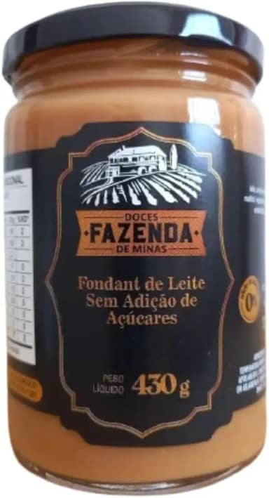 Doce de leite (Fondant) sem açúcar e sem lactose 430g