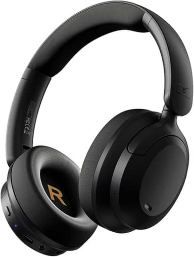 Fone de Ouvido Bluetooth Over Ear Hero Max, Cancelamento de Ruído Ativo Headphone Bluetooth 6.0 Sem Fio com Mic, Power Bass, Baixa Latência, Conexão Multiponto, 60H Reprodução para Academia e Jogos