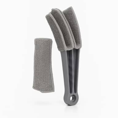 Limpador de Persiana com Microfibra Lavável – Com Capa Extra | Ideal para Persianas, Ar-Condicionado, Saída de Ar de Carro e Climatizador