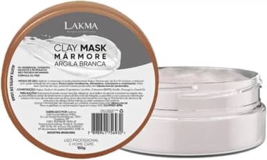 Mascara Argila Branca Clareadora-150g- Lakma