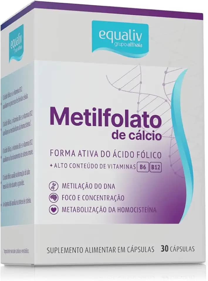 Metil Folato L-metilfolato 30 Cap's 355mcg, Equaliv Follatus
