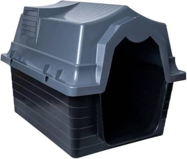 Casinha para Cachorro Grande N5 Desmontável com Proteção UV, Casa Pet Resistente para Área Interna e Externa(Cinza)