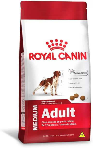 Royal Canin - Ração para Cães de Porte Médio Adultos 12kg