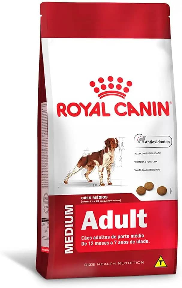 Royal Canin - Ração para Cães de Porte Médio Adultos 12kg