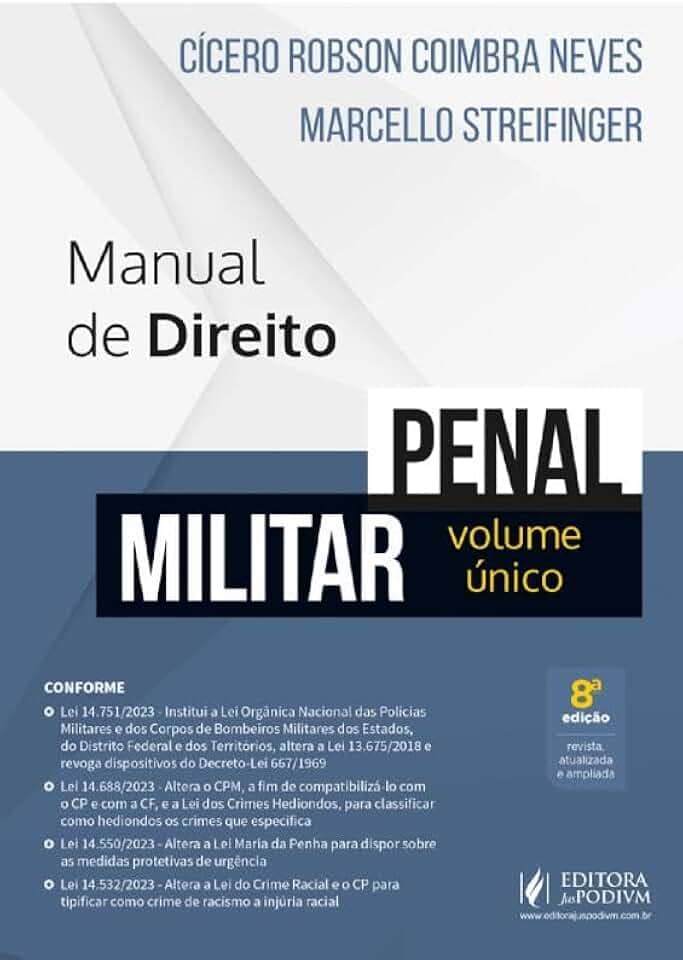 Manual de Direito Penal Militar - Volume Único - 8ª Edição (2024)