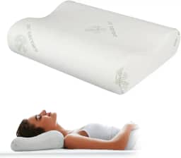Travesseiro Nasa Cervical Ortopédico Viscoelástico Com Fibra de Bambu Sleep 51cm x 34cm- Dr Coluna