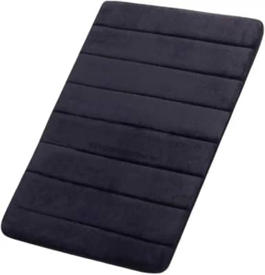 Tapete Antiderrapante Soft – Macio, Absorvente, Lavável e de Secagem Rápida para Conforto e Segurança (Preto)
