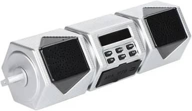 Alto-falante estéreo para motocicleta BT Suporte para guiador MP3 Player Sistema amplificador de áudio Suporte à prova d'água USB/cartão TF/reprodução AUX para modificação de motocicleta 12