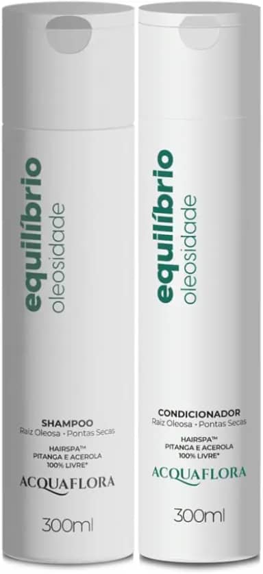 Kit Shampoo e Condicionador Equilíbrio Oleosidade - Raiz Oleosa, Pontas Secas | Acquaflora