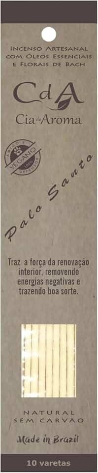 Incenso Vareta Palo Santo Óleo Essencial e Florais