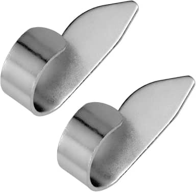 Kit com Duas Dedeiras em Metal para Violão e Viola Caipira Polegar Direito