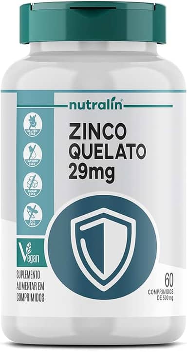 Nutralin Zinco Quelato 29Mg 60 Comprimidos