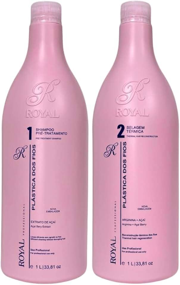 Kit Selagem Térmica Plástica dos Fios Açaí, 2x1000 ml, Royal