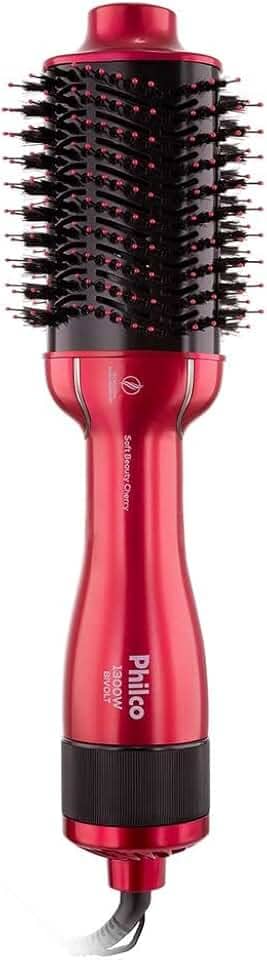 Escova Secadora Philco PEC13 4 em 1 Soft Beauty Cherry Bivolt