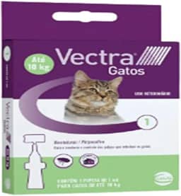 Ceva - Vectra Antipulgas 1,0mL para Gatos até 10kg - 1 Pipeta